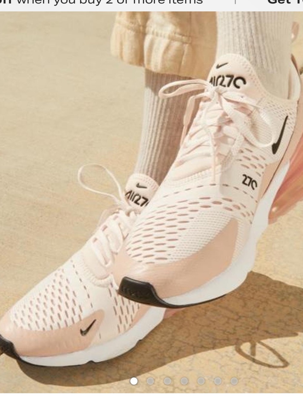 Nike Women’s Air Max 270 - Pale Pink/Cream Size 8.5